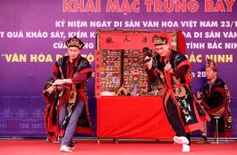 Trình diễn di sản “Văn hóa dân tộc thiểu số tỉnh Bắc Ninh - Sắc màu hội tụ” 