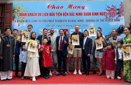 Đón đoàn khách du lịch đầu tiên đến Bắc Ninh Xuân Bính Ngọ- 2026
