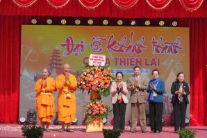 Tổ chức Đại lễ khánh thành chùa Thiên Lai