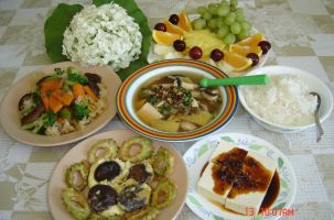 Tục ăn chay ngày tết của người Sán Dìu.