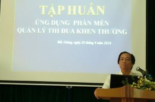Hội nghị tập huấn ứng dụng phần mềm thi đua - khen thưởng