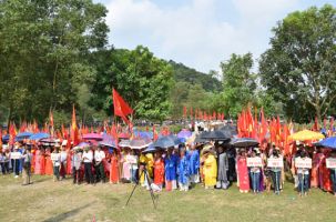 Lễ đón bằng công nhận Lễ hội đền Suối Mỡ là Di sản văn hóa phi vật thể Quốc gia