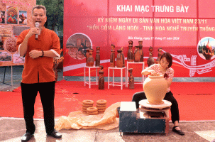 Bắc Giang: Trưng bày, trình diễn và trải nghiệm nghề gốm làng Ngòi