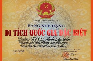 Xếp hạng Di tích quốc gia đặc biệt Đường Hồ Chí Minh trên biển