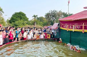 Quảng bá du lịch, trình diễn múa rối nước Đồng Ngư tại lễ hội Xuân