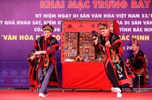 Trình diễn di sản “Văn hóa dân tộc thiểu số tỉnh Bắc Ninh - Sắc màu hội tụ” 