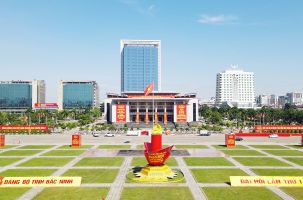 Rực rỡ cờ hoa chào mừng Đại hội Đảng bộ tỉnh Bắc Ninh lần thứ I