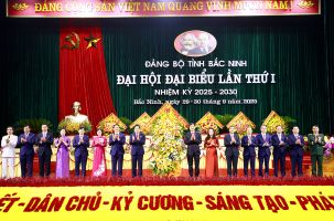 Trọng thể khai mạc Đại hội đại biểu Đảng bộ tỉnh Bắc Ninh lần thứ I, nhiệm kỳ 2025 - 2030