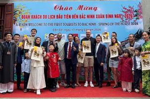 Đón đoàn khách du lịch đầu tiên đến Bắc Ninh Xuân Bính Ngọ- 2026