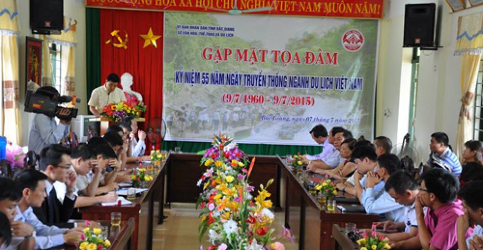 Bắc Giang gặp mặt tọa đàm kỷ niệm 55 năm Ngày truyền thống ngành du lịch Việt Nam ( 9/7/1960-9/7/2015)