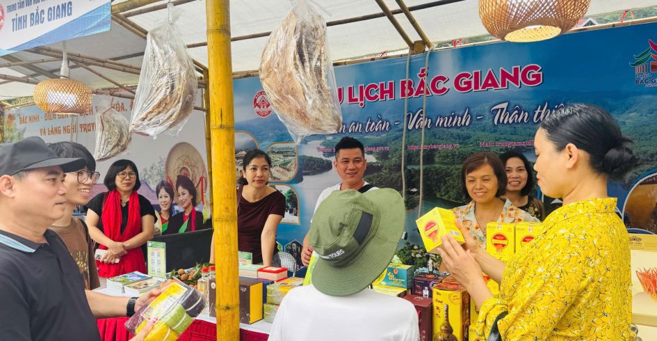 Bắc Giang tham gia Triển lãm Liên hoan du lịch, ẩm thực, làng nghề Vĩnh Phúc năm 2025