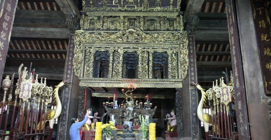 Độc đáo bảo vật quốc gia Cửa võng tại đình làng Thổ Hà ở Bắc Giang