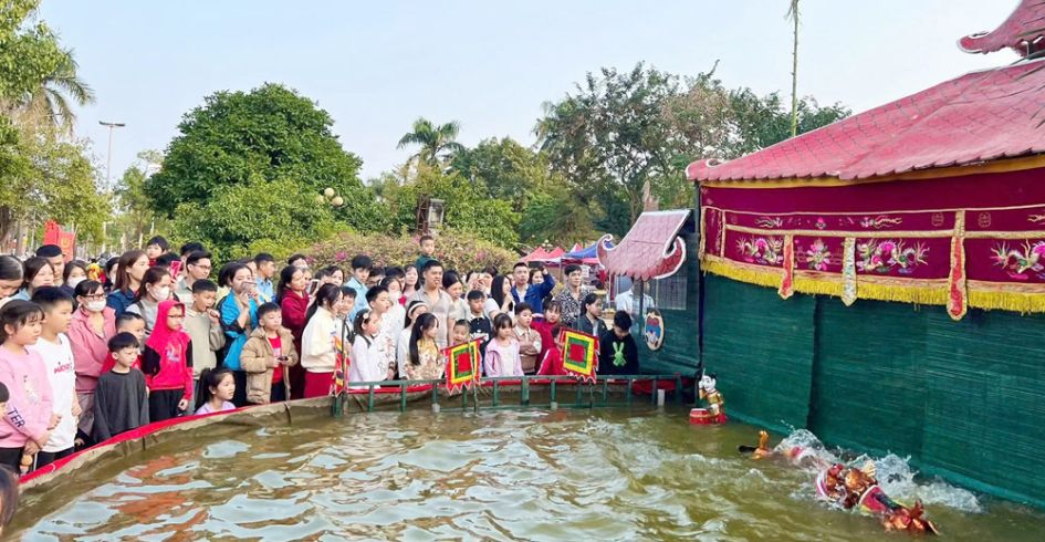 Quảng bá du lịch, trình diễn múa rối nước Đồng Ngư tại lễ hội Xuân
