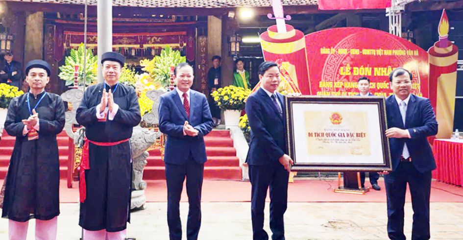 Bắc Ninh: Đón nhận Bằng xếp hạng di tích quốc gia đặc biệt quần thể di tích đình, chùa, từ chỉ Thổ Hà