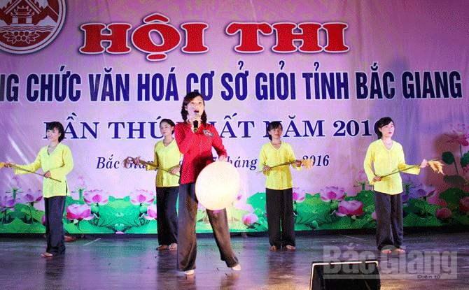 Hội thi, c&ocirc;ng chức, văn h&oacute;a, cơ sở tỉnh, lần thứ nhất, năm 2016