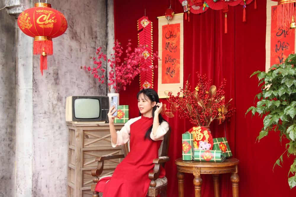 Khu vực trang trí phong cảnh Tết tại Phim trường - Vườn hoa Đa Mai. Khu vực trang trí phong cảnh Tết tại Phim trường - Vườn hoa Đa Mai.