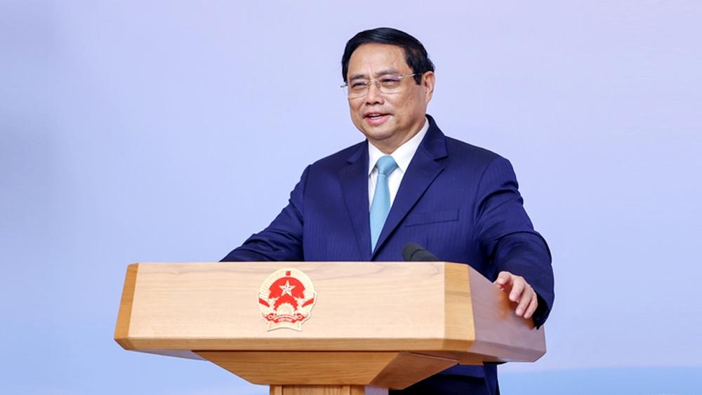 Thủ tướng Phạm Minh Chính phát biểu tại hội nghị. Thủ tướng Phạm Minh Chính phát biểu tại hội nghị.