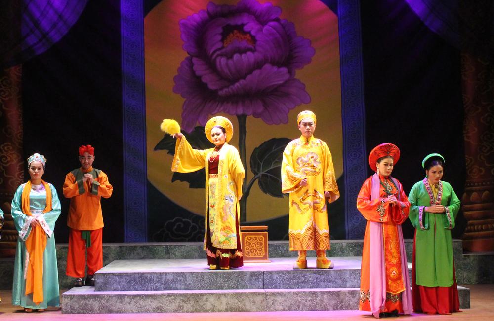 Một cảnh trong vở chèo Một cảnh trong vở chèo